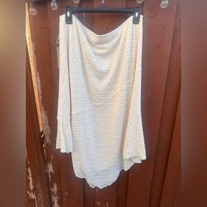 Chic Cream A-Line Women's Skirt